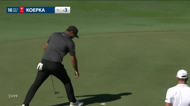 PGA TOUR | Brooks Koepka sets up birdie with wedge at Sentry