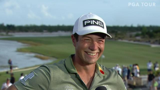 PGA TOUR | Viktro Hovland speaks after winning at Hero