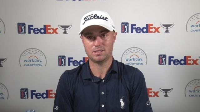 Justin Thomas on his expectations for the week prior to Workday
