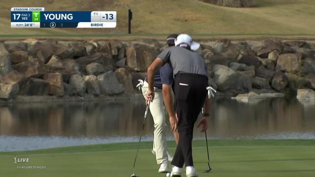 PGA TOUR | Cameron Young sends in 25-foot birdie putt at The American Express