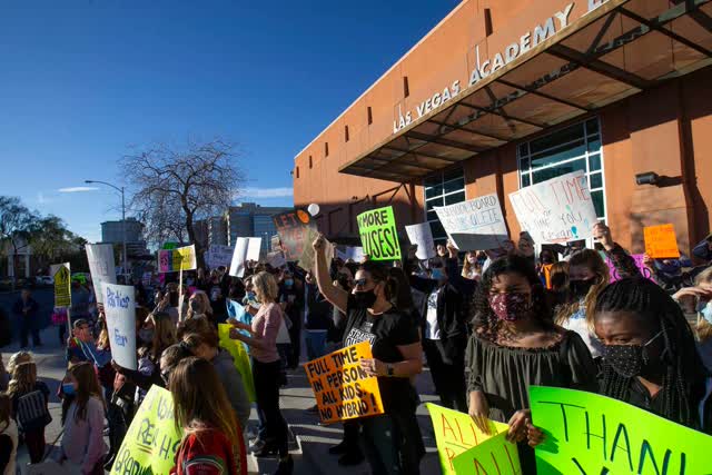 Las Vegas Review Journal News | CCSD Protester’s Want a Return to Full-Time