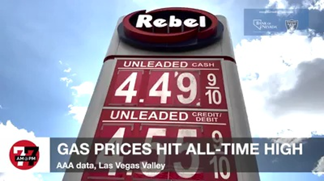 LVRJ Business 7@7 | Las Vegas gas prices hit all-time high after overnight spike