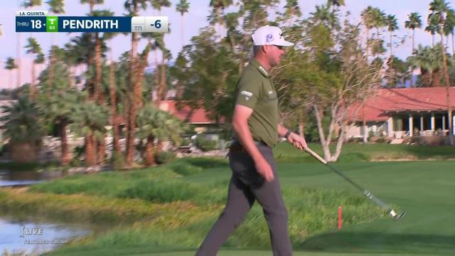 PGA TOUR | Taylor Pendrith makes birdie on No. 9 in Round 3 at The American Express