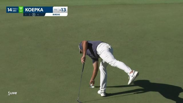 PGA TOUR | Brooks Koepka gets up-and-down for birdie at Sentry