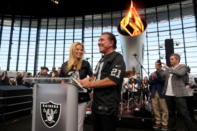 LVRJ Entertainment 7@7 | Steve Wynn lights the Raiders torch