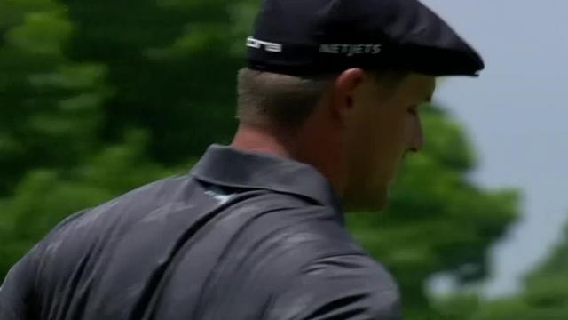 Bryson DeChambeau gets up-and-down from bunker for birdie at Charles Schwab