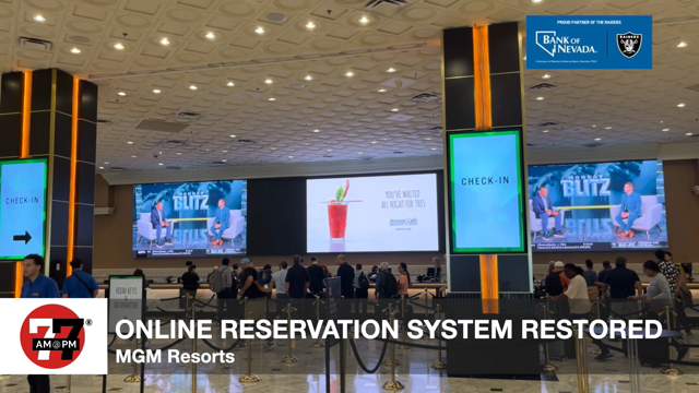 LVRJ Business 7@7 | MGM Resorts online reservation system restored