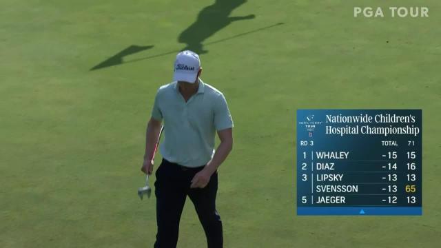 PGA TOUR | Vincent Whaley makes birdie on No. 15 in Round 3 at Nationwide Children’s