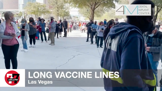 Las Vegas Review Journal News | Walk-ins create long lines at COVID second-dose clinic