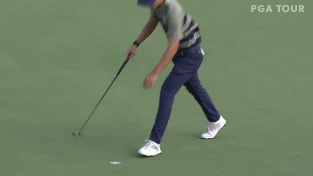 PGA TOUR | Seth Reeves sinks a 20-foot birdie on No. 17 in Round 4 at Sanderson Farms