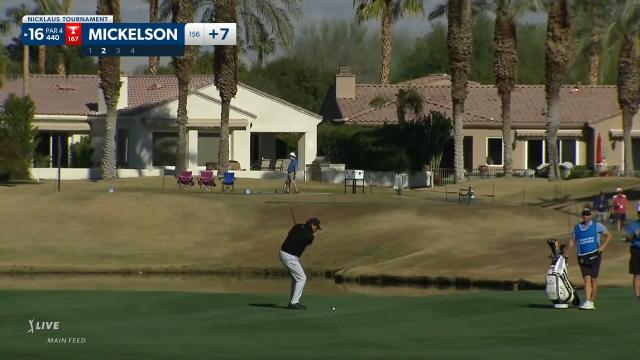 PGA TOUR | Phil Mickelson dials in approach to set up birdie at The American Express