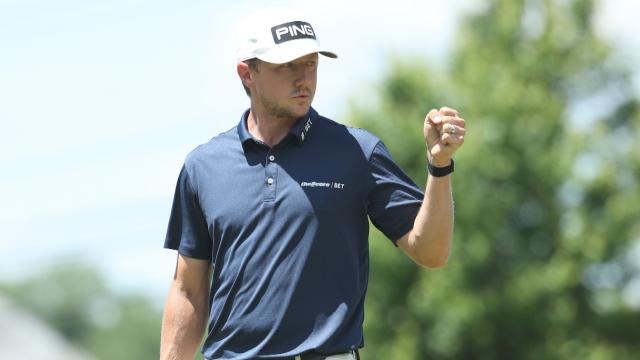 Mackenzie Hughes finishes with 60 to lead at Travelers