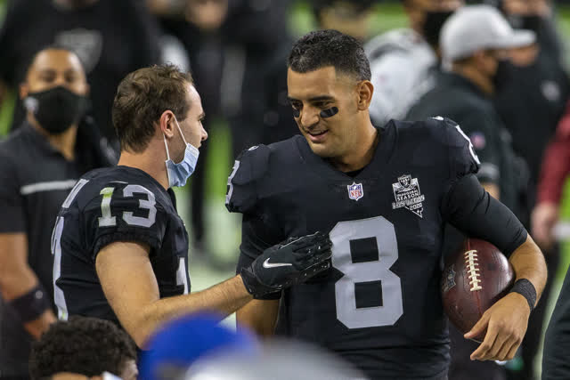 Las Vegas Review Journal Sports | Marcus Mariota says he ‘found his way again’ with Raiders