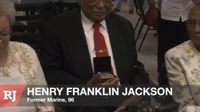 Las Vegas Review Journal News | 96-Year-Old Marine Veteran Receives Award